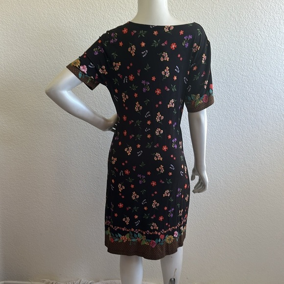 JOHNNY WAS Nani Twist-Front Mini Shift Dress - Picture 5 of 10